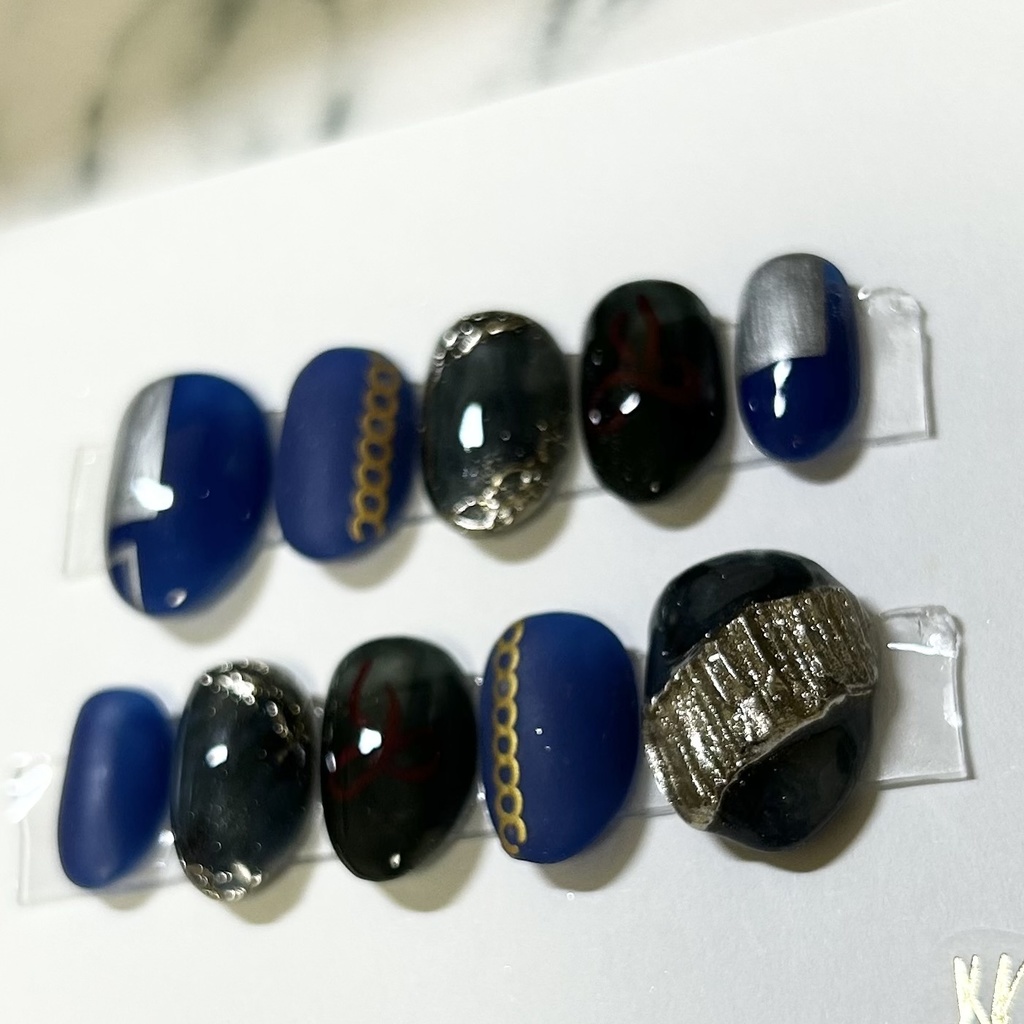 【オーダーメイド】【ギルティKAITO】【ニーゴKAITO】【ガレリアン・マーロン】イメージネイルチップ