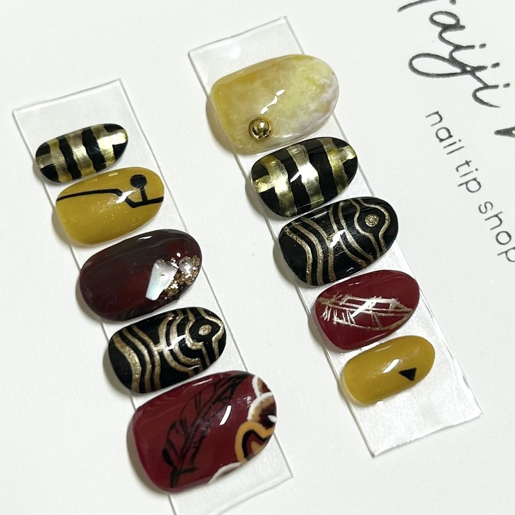 【ヒロアカ】ホークスイメージネイルチップ