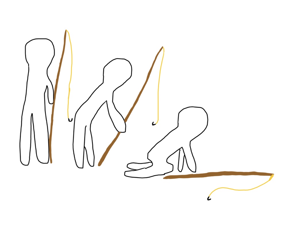 釣れない…絶望Tシャツ