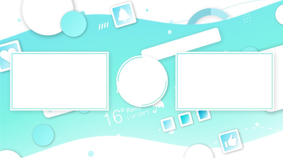 エンドカード素材05 (4色セット)