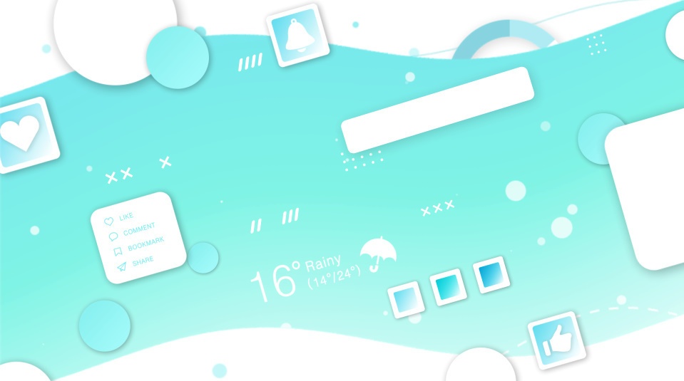 エンドカード素材05 (4色セット)