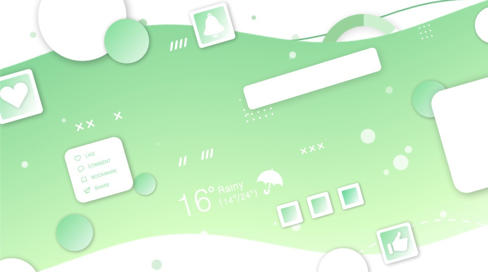 エンドカード素材05 (4色セット)