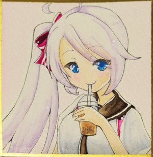 制服ポートランド豆色紙(原画)