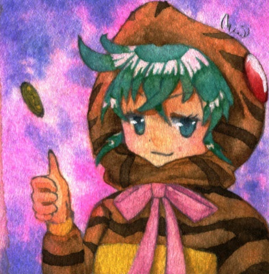 ミニ原画「ツチノコ」