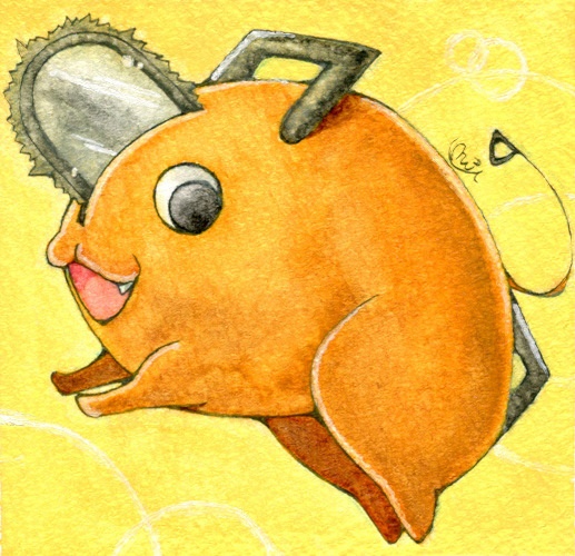 ポチタ原画(SNS用紙)