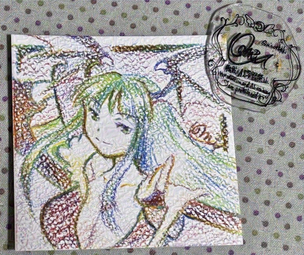 モリガン原画(SNS用紙)