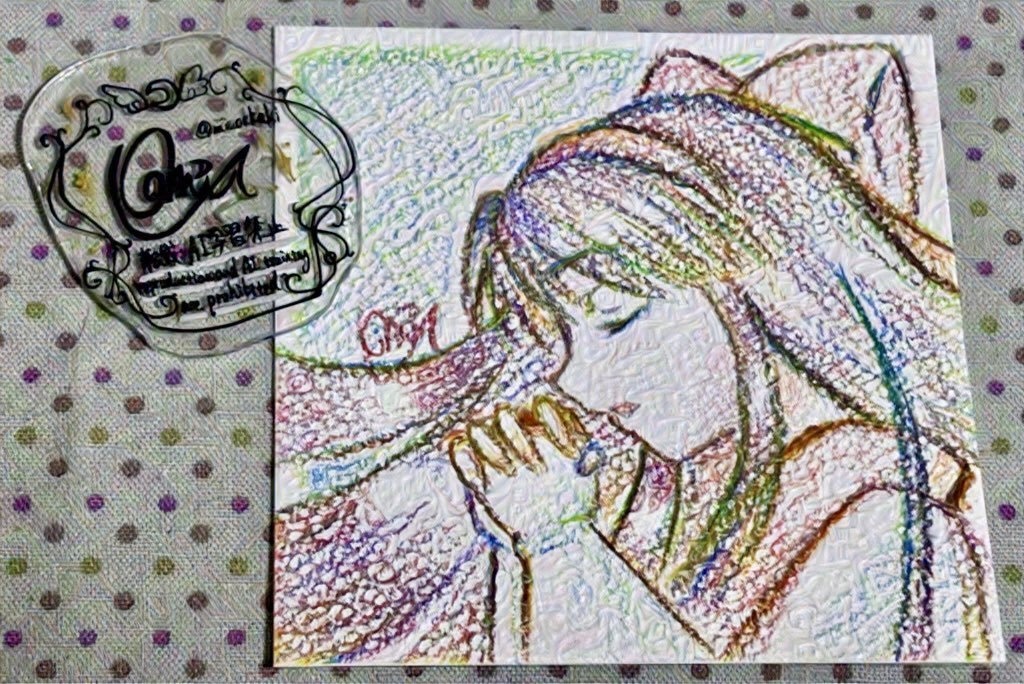 ナコルル原画(SNS用紙)