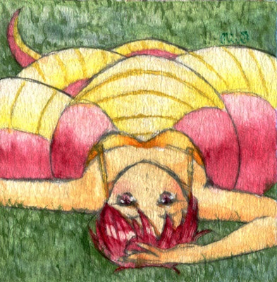 干支っ娘ミニ原画(巳年)