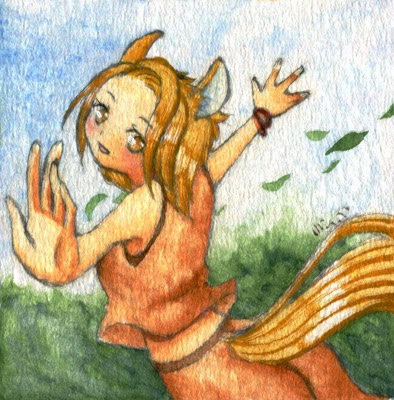 干支っ娘ミニ原画(午年)