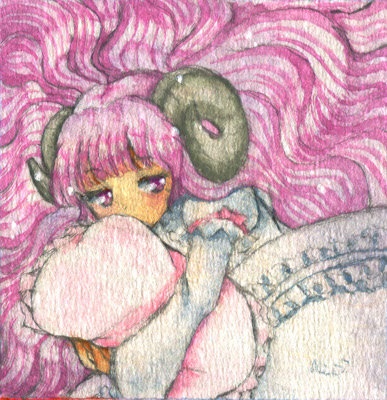 干支っ娘ミニ原画(未年)