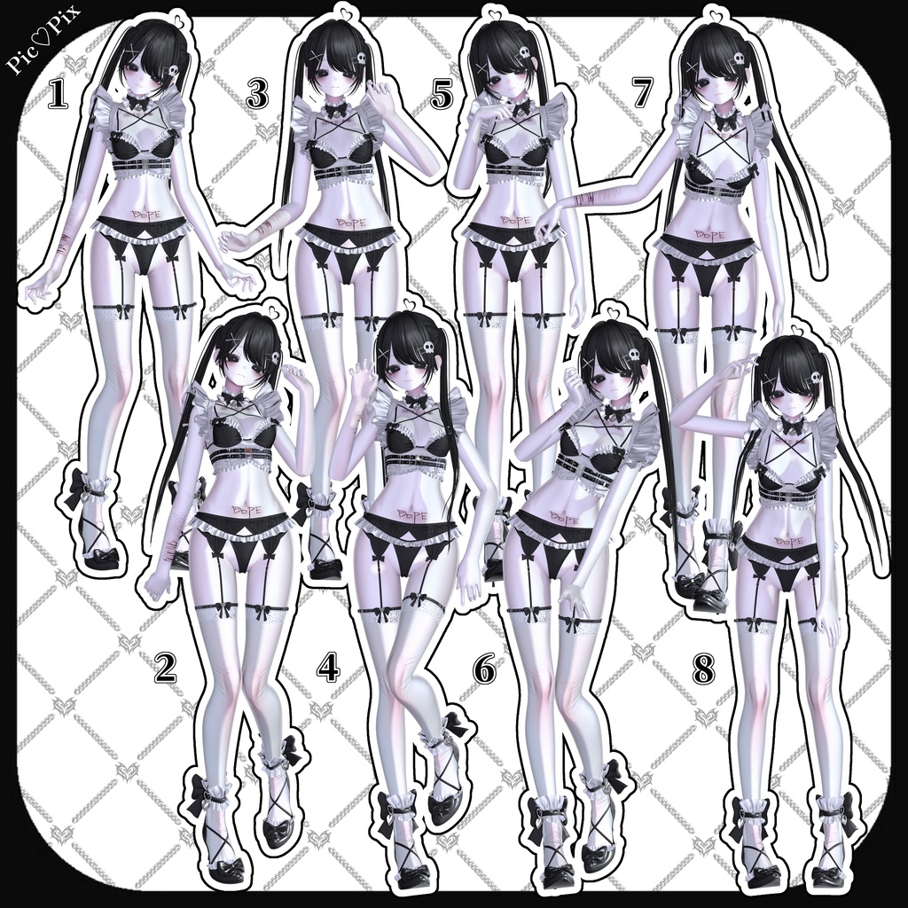 【 無料 】- Free Pose set - 30個 +♡ 支援版 35個