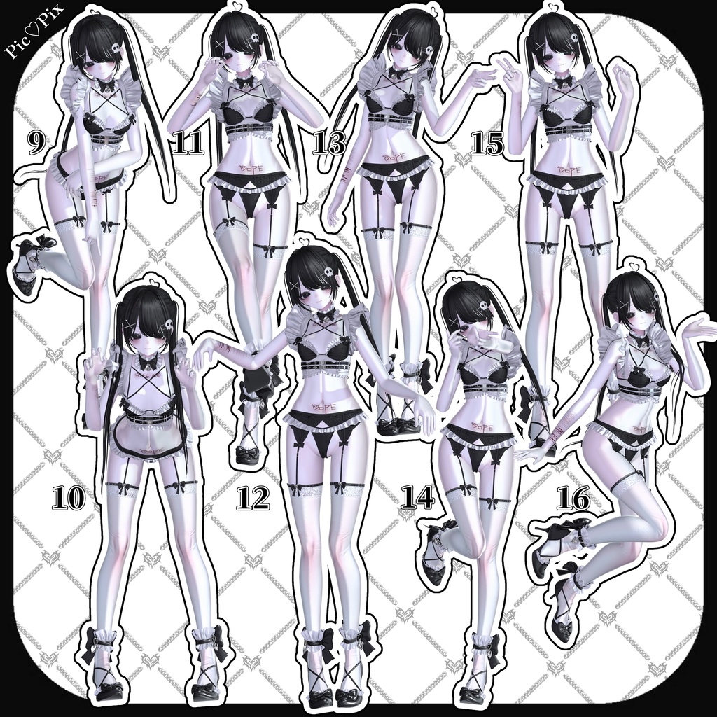 【 無料 】- Free Pose set - 30個 +♡ 支援版 35個