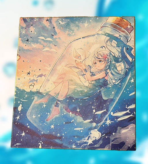 【ご好評につき再生産中】複製色紙【直筆サイン入り有】 #彼方へ名もなき海辺より