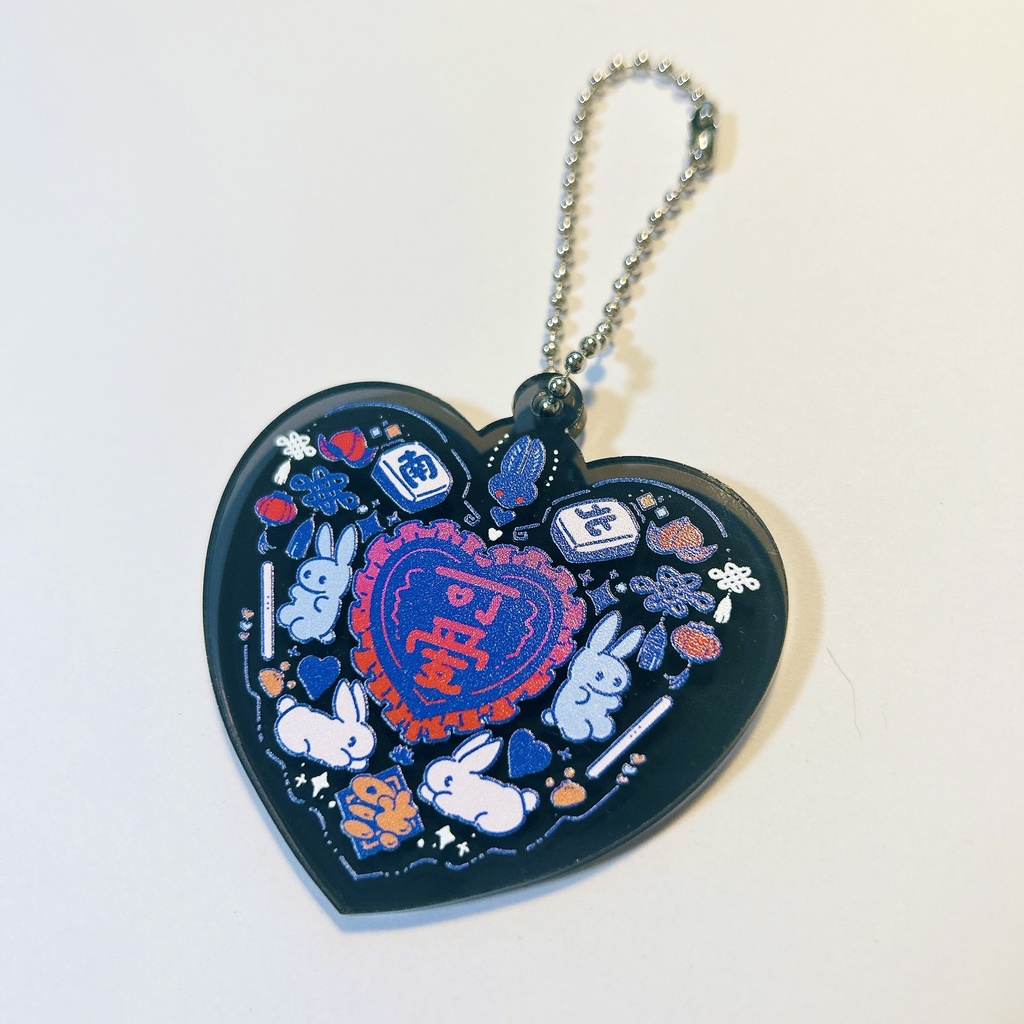 ハートロゴ/アクリルキーホルダー