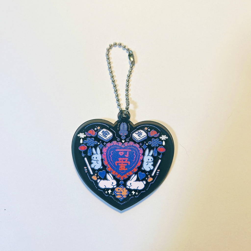 ハートロゴ/アクリルキーホルダー