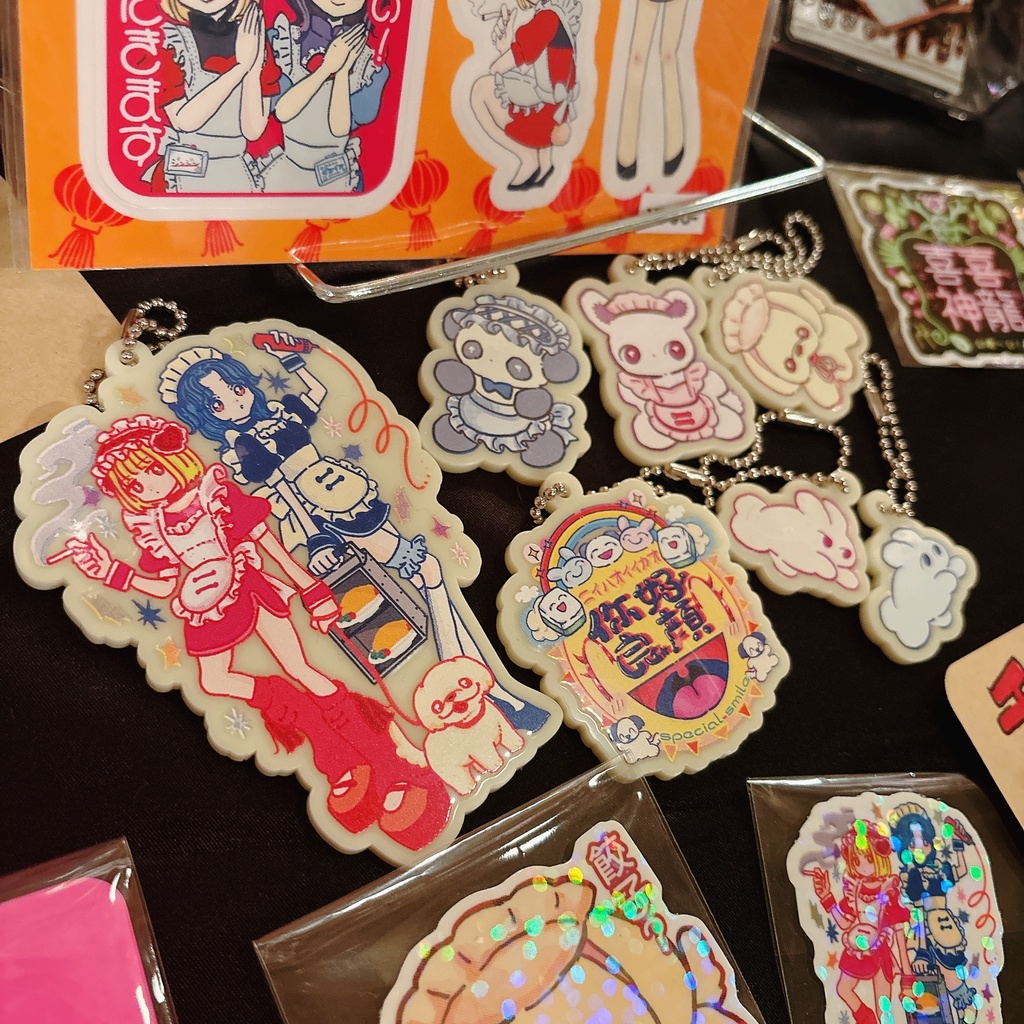 【可爱商店】チャイナメイド/アクリルキーホルダー(小)