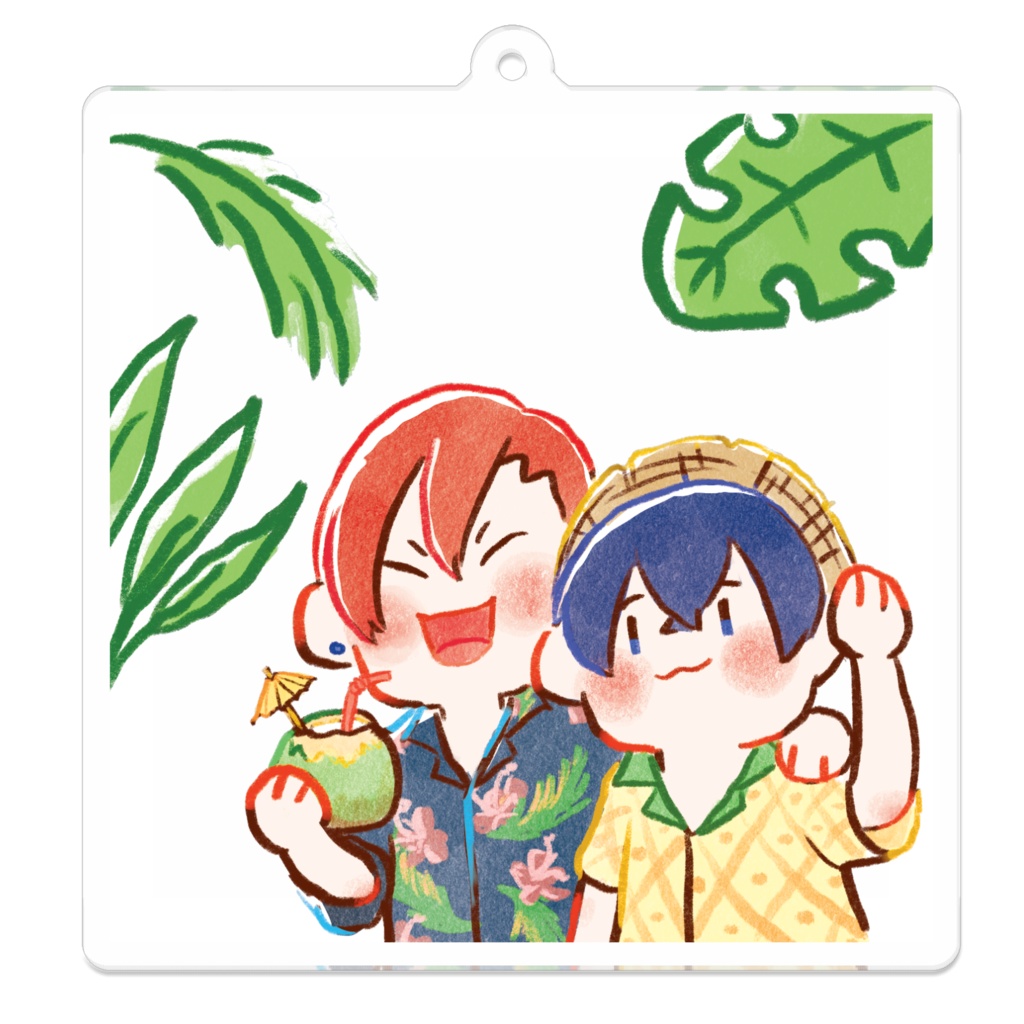 遊其アクリルキーホルダー (70mmx70mm)