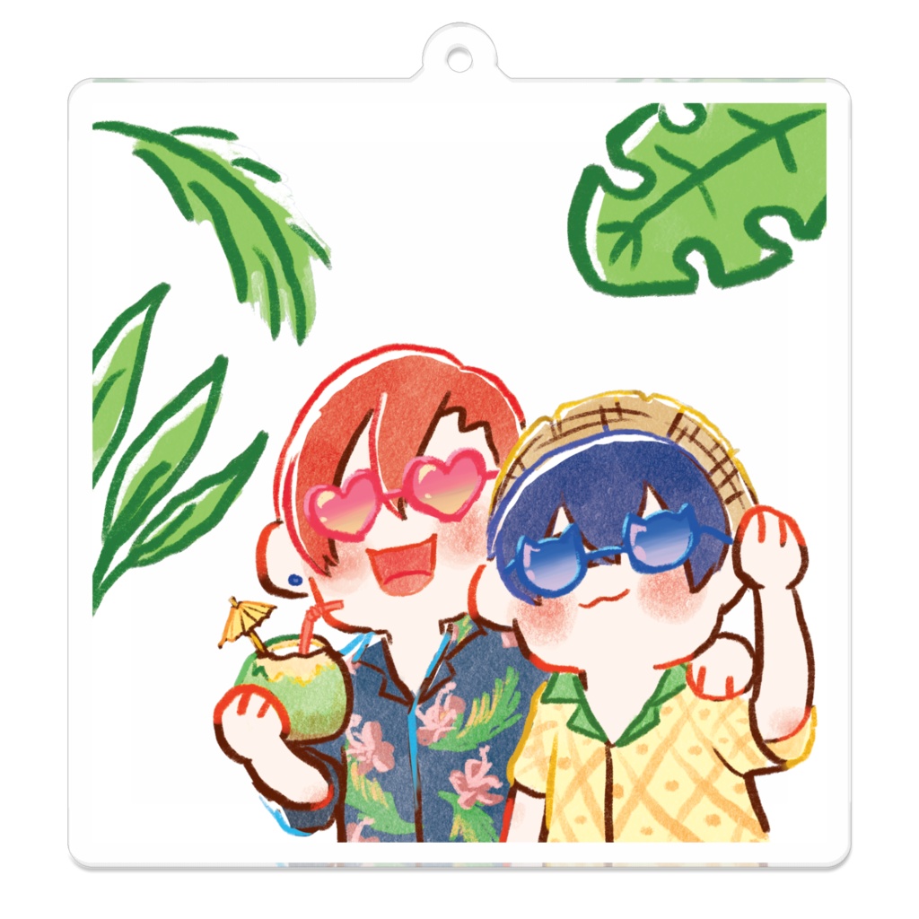 遊其アクリルキーホルダー (70mmx70mm)