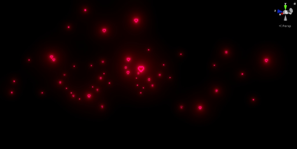 Simple Heart Particles 