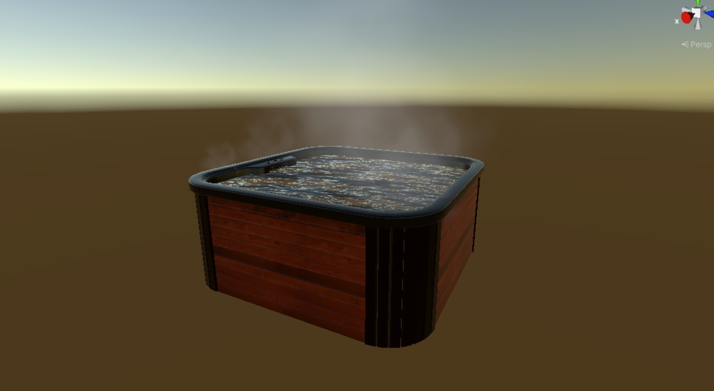 【Hot Tub with Steam Particles for VRChat】