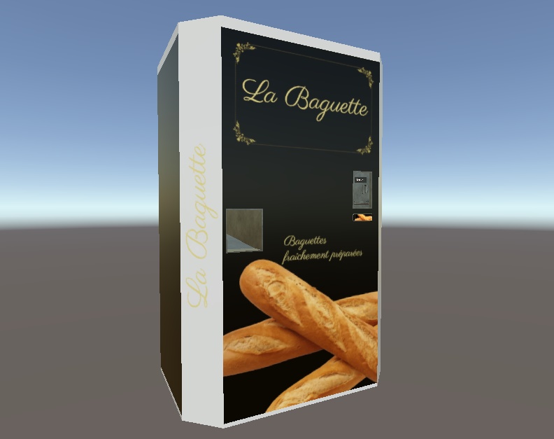 【Baguette Vending Machine for VRChat】with edible Baguettes :3