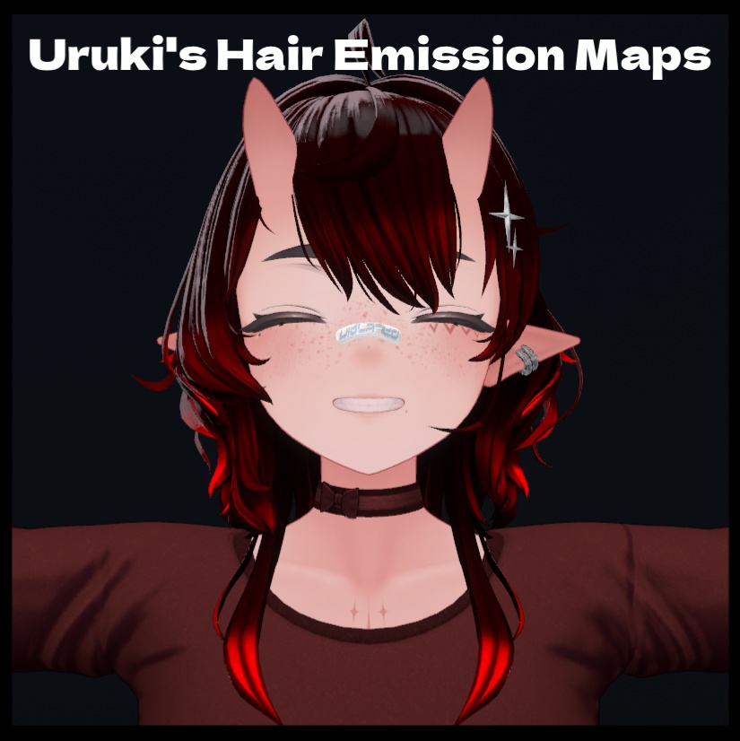 【ウルキ】 Uruki's Hair Emission Maps :3
