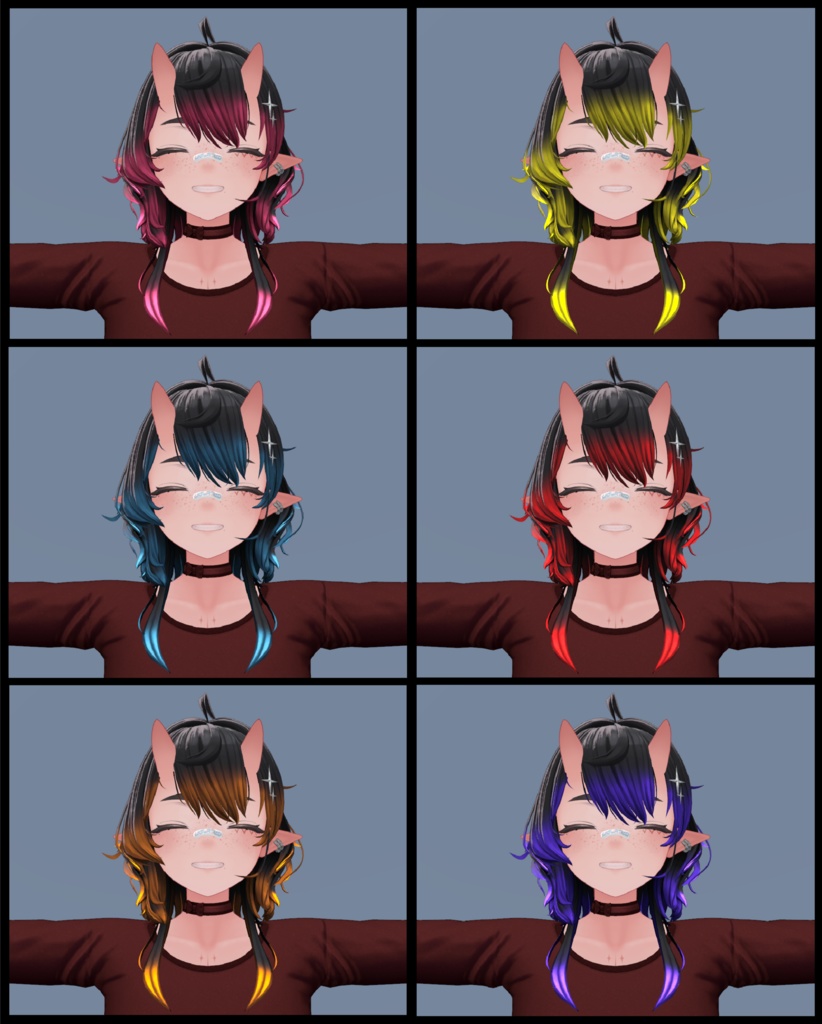 【ウルキ】 Uruki's Hair Emission Maps :3