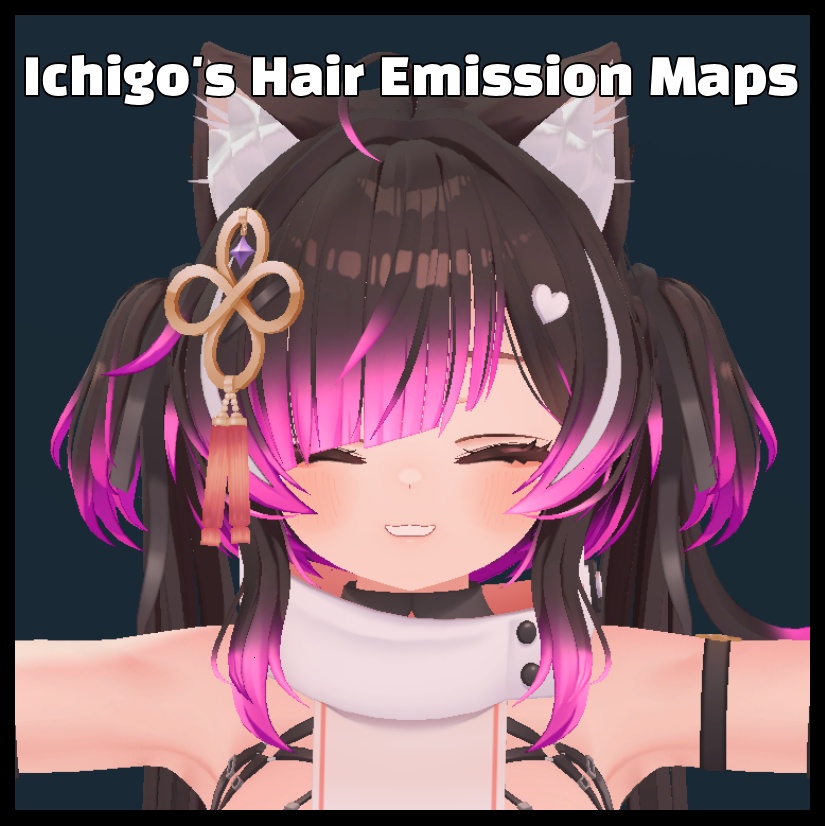【イチゴ】 ICHIGO Hair Emission Maps :3