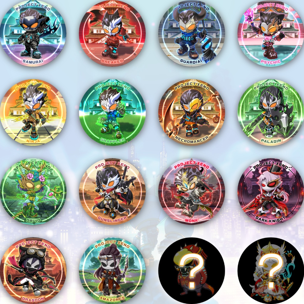 XENO ランダム缶バッジ（全16種）