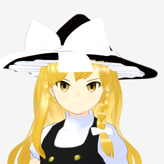 OSONO式 霧雨魔理沙 Kirisame Marisa (.vrm/.blend) 帽子(.vroid)