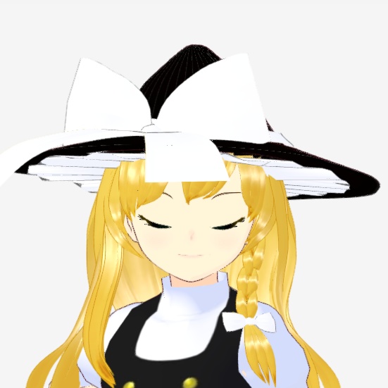 OSONO式 霧雨魔理沙 Kirisame Marisa (.vrm/.blend) 帽子(.vroid)