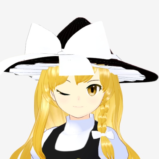 OSONO式 霧雨魔理沙 Kirisame Marisa (.vrm/.blend) 帽子(.vroid)
