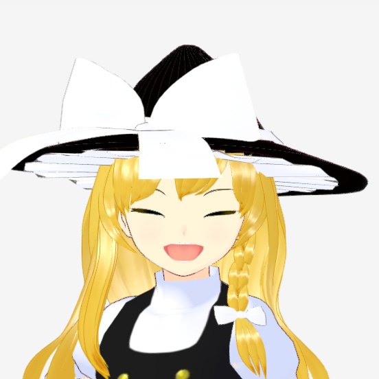 OSONO式 霧雨魔理沙 Kirisame Marisa (.vrm/.blend) 帽子(.vroid)