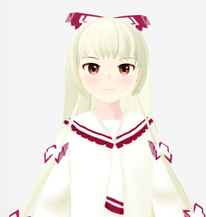 OSONO式 藤原妹紅 Fujiwarano Mokou(.vrm/.blend)