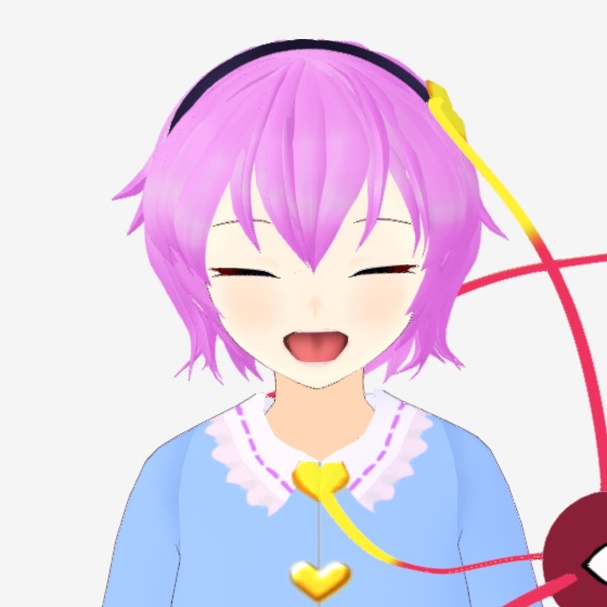 OSONO式 古明地さとり Komeiji Satori (.vrm/.blend) 衣装(.png)