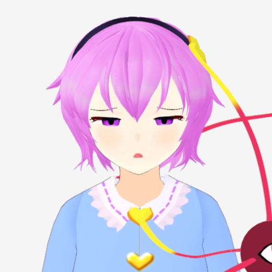 OSONO式 古明地さとり Komeiji Satori (.vrm/.blend) 衣装(.png)