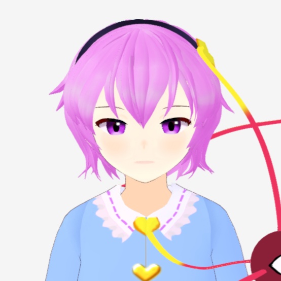 OSONO式 古明地さとり Komeiji Satori (.vrm/.blend) 衣装(.png)