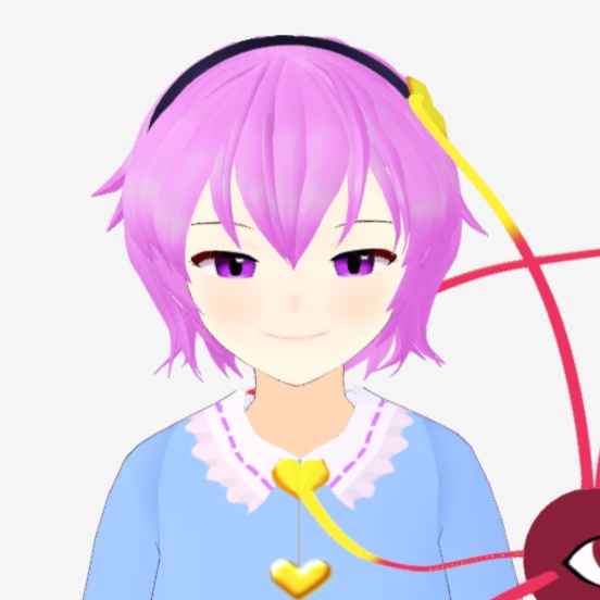 OSONO式 古明地さとり Komeiji Satori (.vrm/.blend) 衣装(.png)