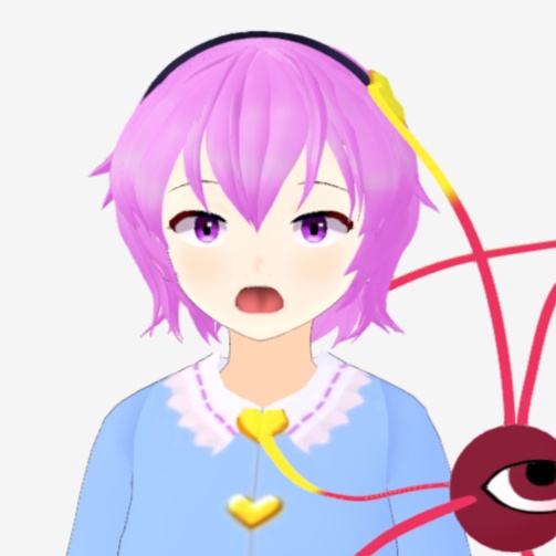 OSONO式 古明地さとり Komeiji Satori (.vrm/.blend) 衣装(.png)