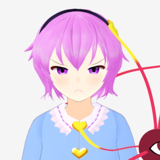 OSONO式 古明地さとり Komeiji Satori (.vrm/.blend) 衣装(.png)