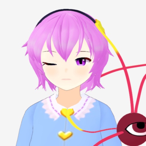 OSONO式 古明地さとり Komeiji Satori (.vrm/.blend) 衣装(.png)