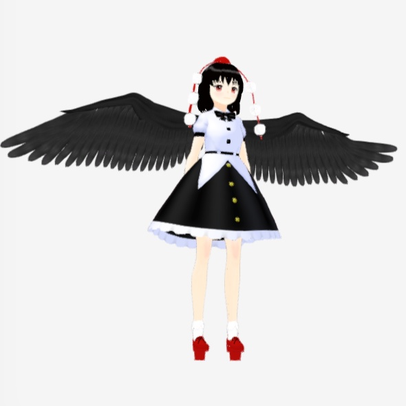 OSONO式 射命丸文 Syameimaru Aya (.vrm/.blend)