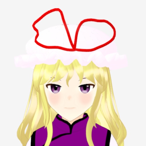 OSONO式 八雲紫 Yakumo Yukari (.vrm/.blend)