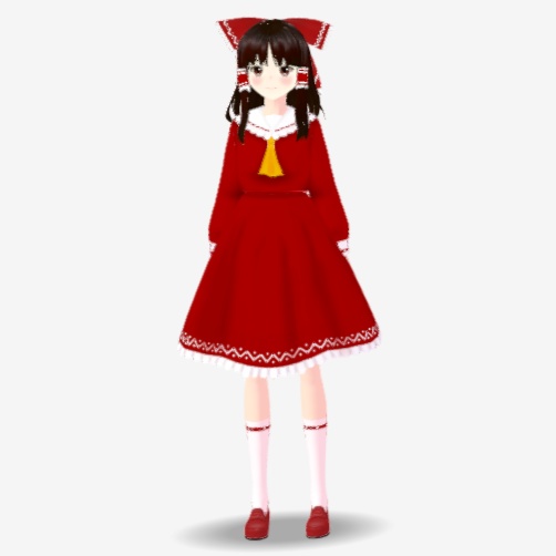 OSONO式 博麗霊夢 制服(冬服)(.vrm/.vroid)