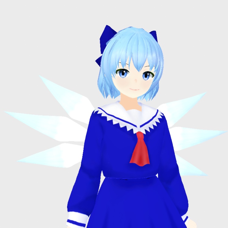OSONO式 チルノ 制服(冬服)(.vrm/.vroid)