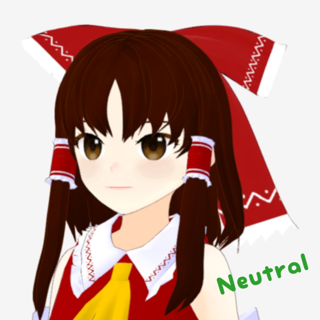 OSONO式 表情で顔色が変わる博麗霊夢 Hakurei Reimu(.vrm)