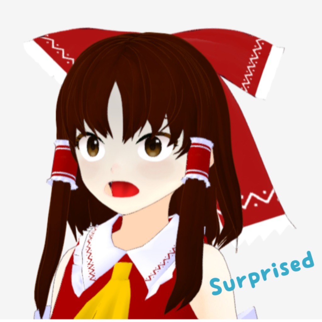 OSONO式 表情で顔色が変わる博麗霊夢 Hakurei Reimu(.vrm)