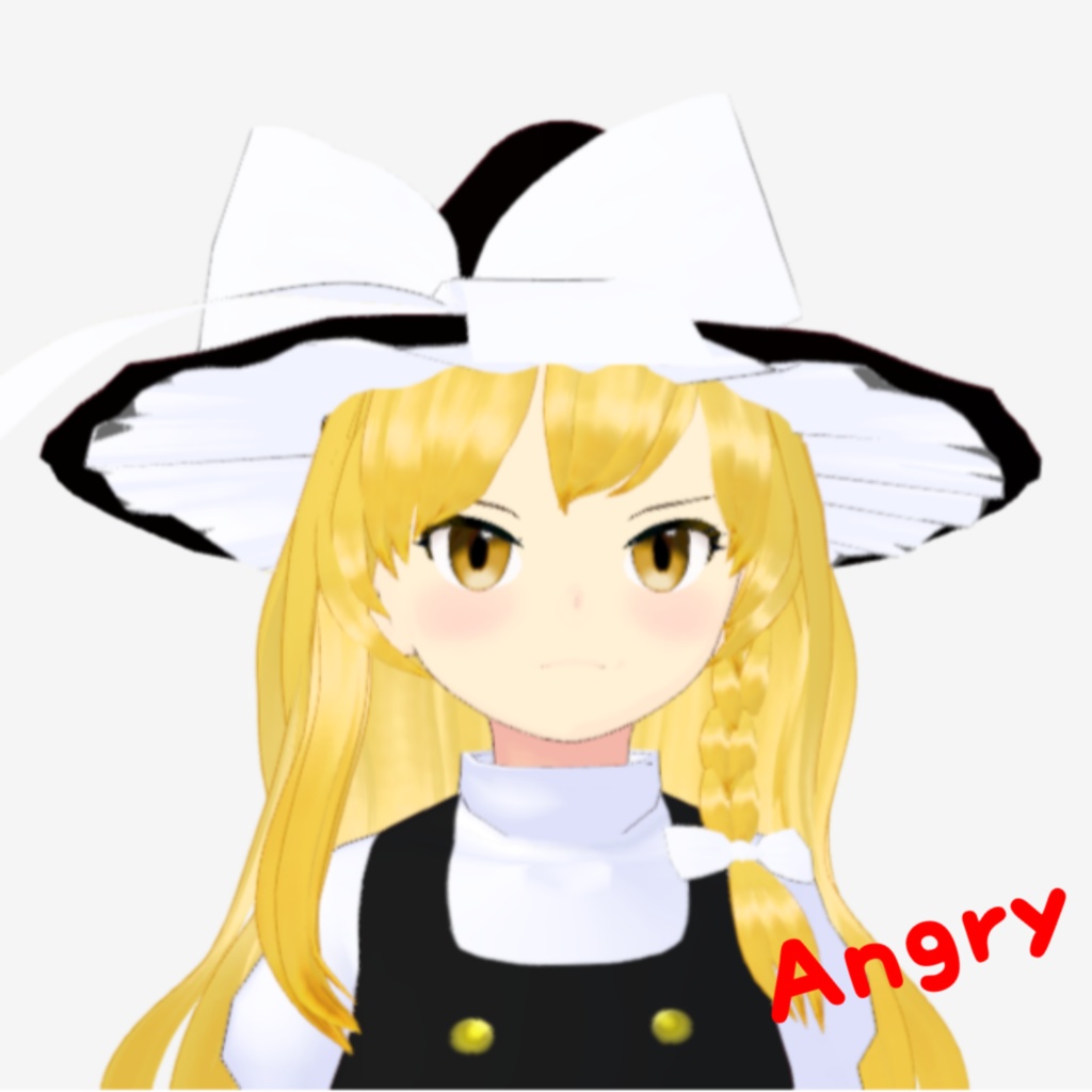 OSONO式 表情で顔色が変わる霧雨魔理沙 Kirisame Marisa (.vrm)