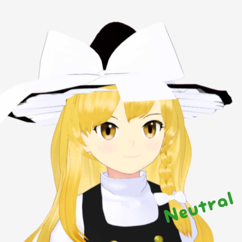 OSONO式 表情で顔色が変わる霧雨魔理沙 Kirisame Marisa (.vrm)