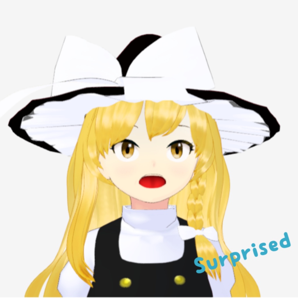 OSONO式 表情で顔色が変わる霧雨魔理沙 Kirisame Marisa (.vrm)